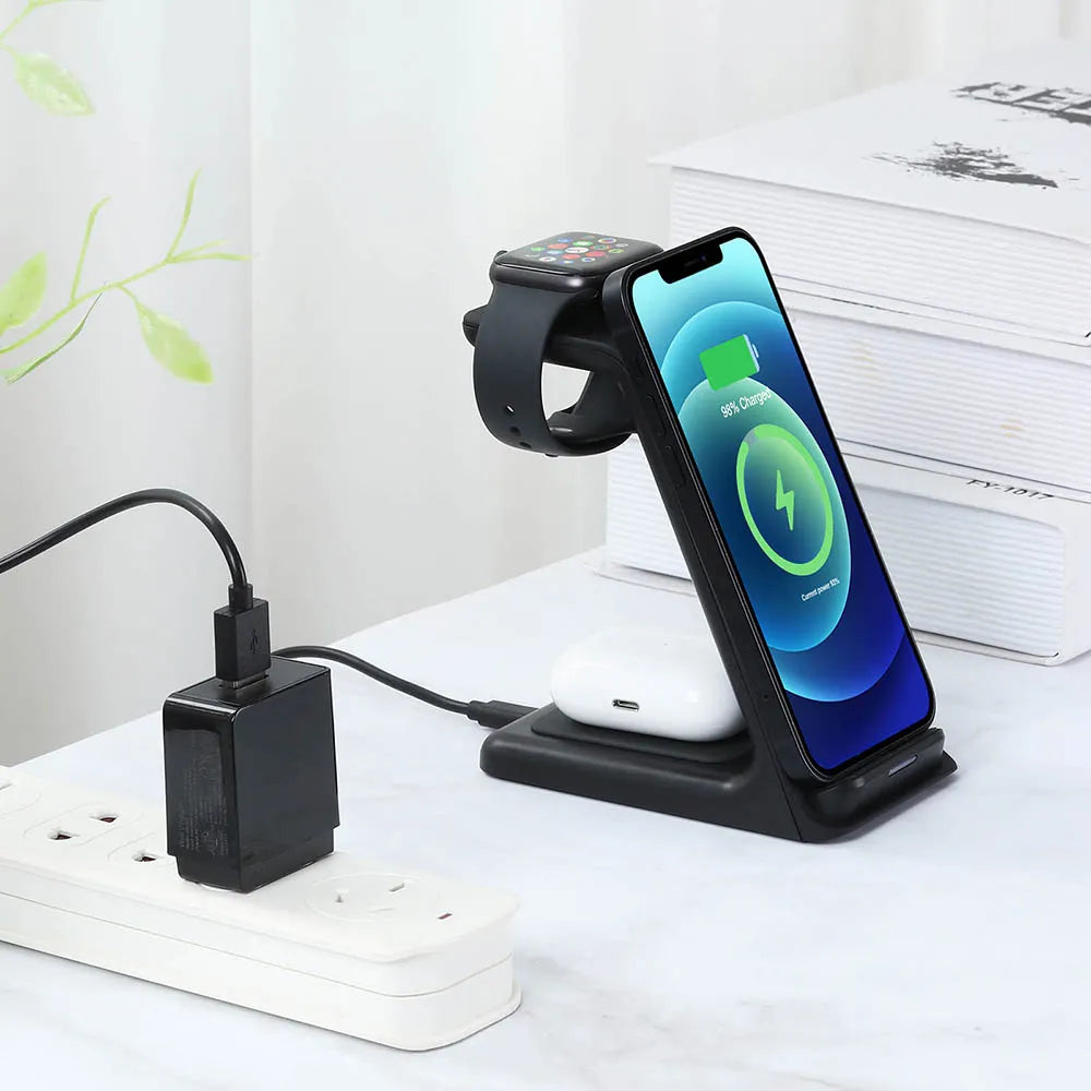 AquaBytes™ 20W Wireless Charger Stand For iPhone