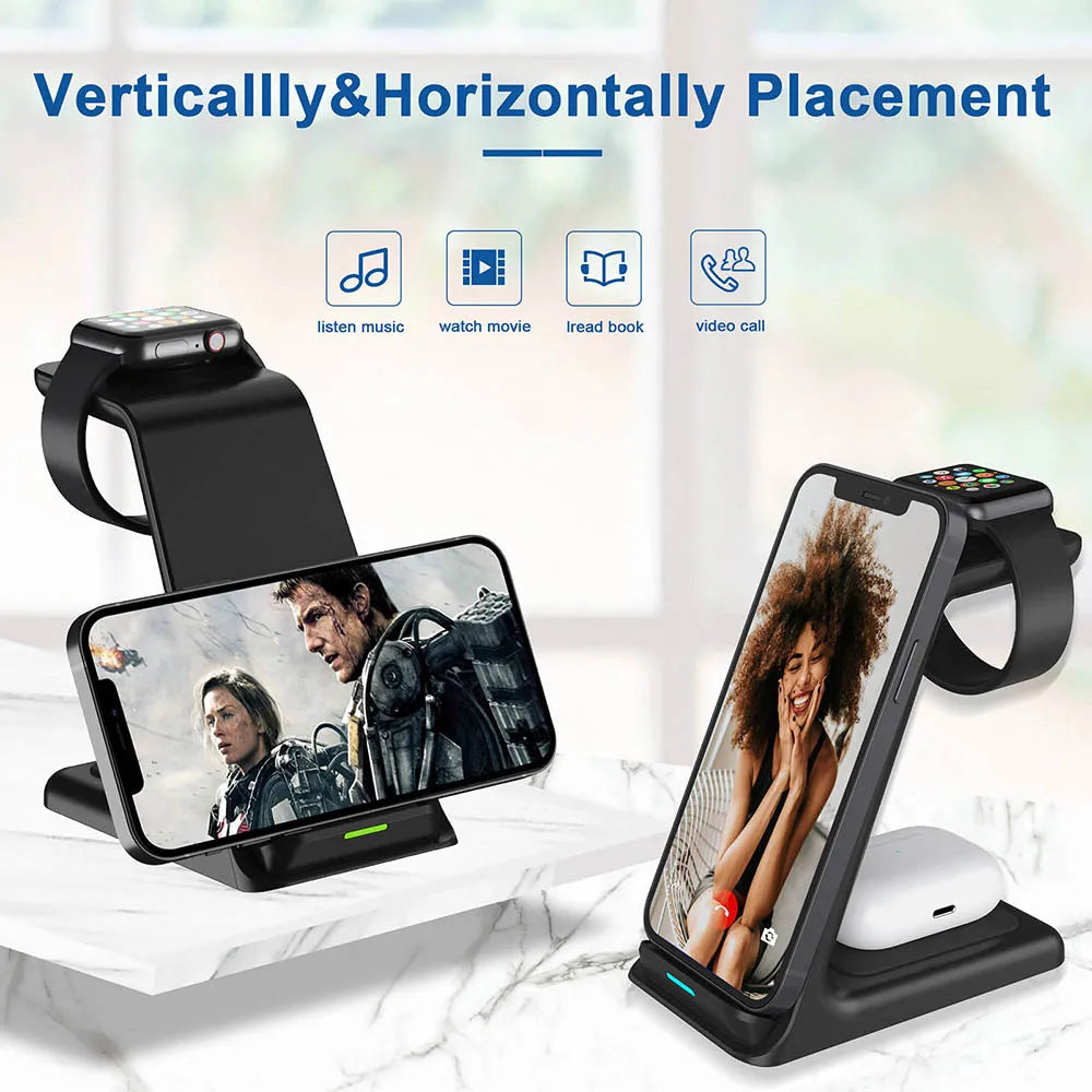 AquaBytes™ 20W Wireless Charger Stand For iPhone