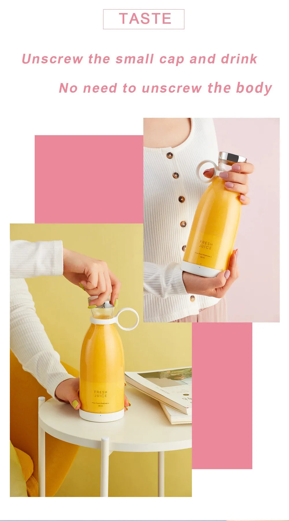 USB Mini Fruit Mixer Juicer