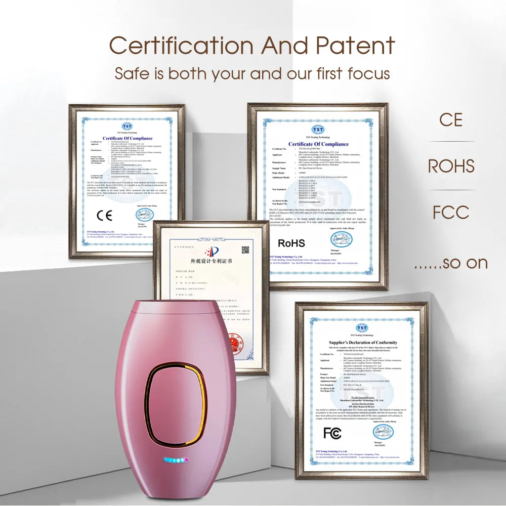  Flash Depilatory Pulses Permanent Laser Epilator